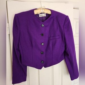Anne Klein Women's Vibrant Purple Blazer